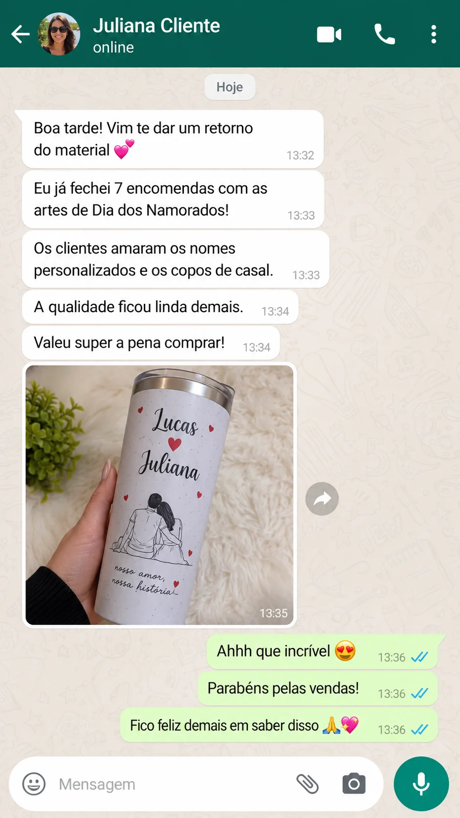 Depoimento de cliente