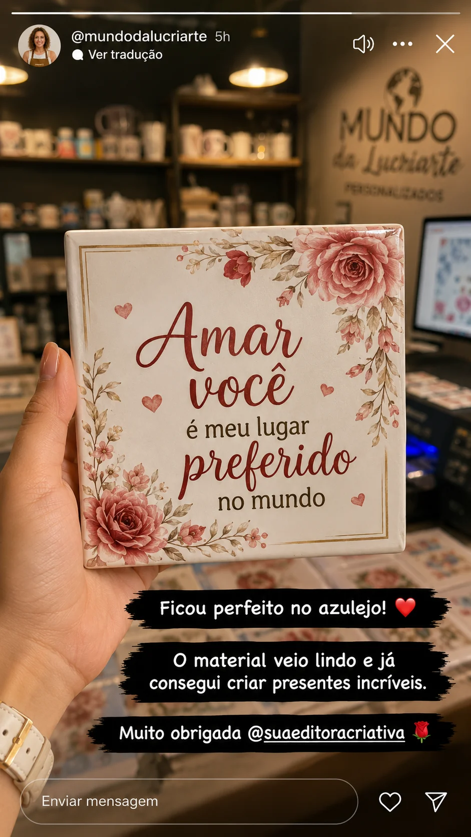 Depoimento de cliente