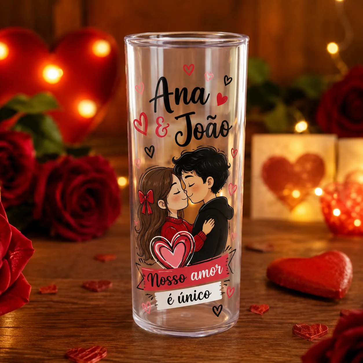 Arte romantica DTF UV Dia dos Namorados